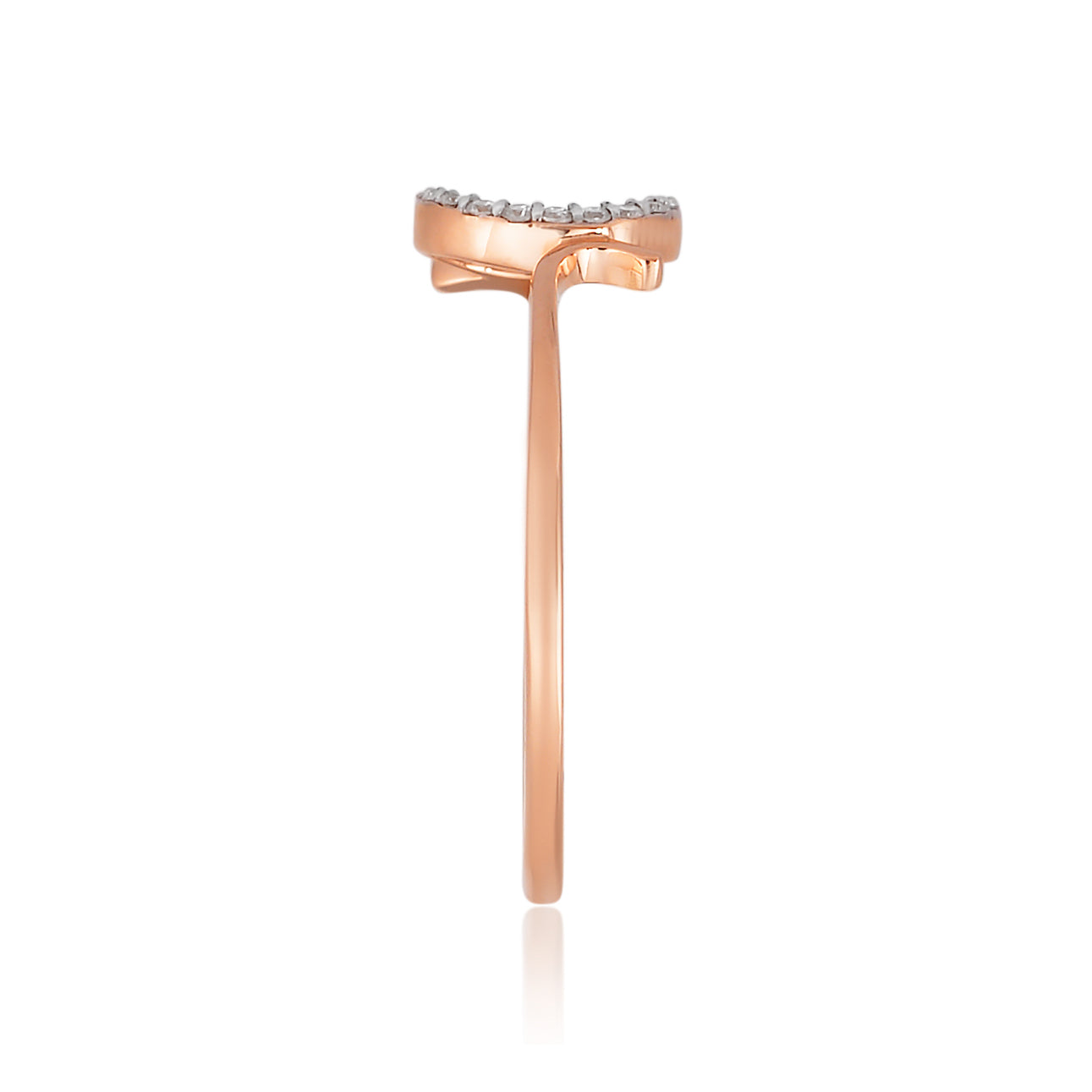 92.5 Sterling Silver gold plated zirconia ring