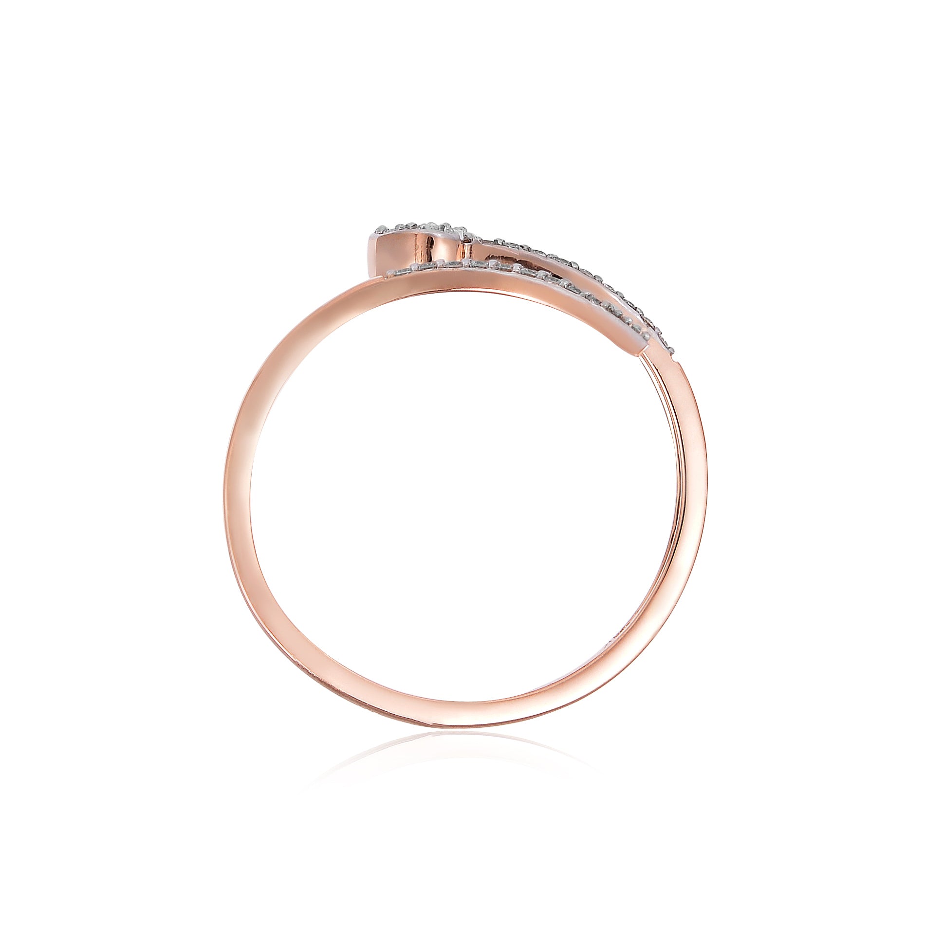 92.5 Sterling Silver gold plated zirconia ring