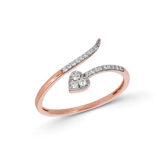 92.5 Sterling Silver gold plated zirconia ring
