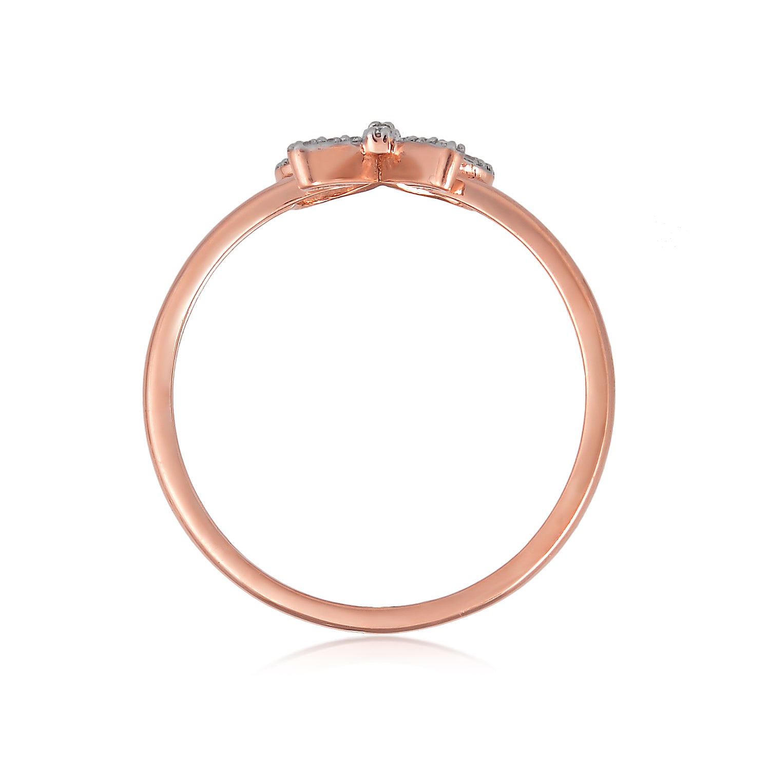 92.5 Sterling Silver gold plated zirconia ring