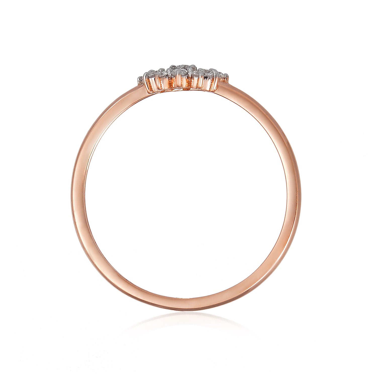 92.5 Sterling Silver gold plated zirconia ring