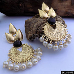 Gold plated Statement Design Drop & Dangle Earring SKU5678