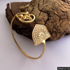 Gold Plated Statement Designer  Cuff SKU5716