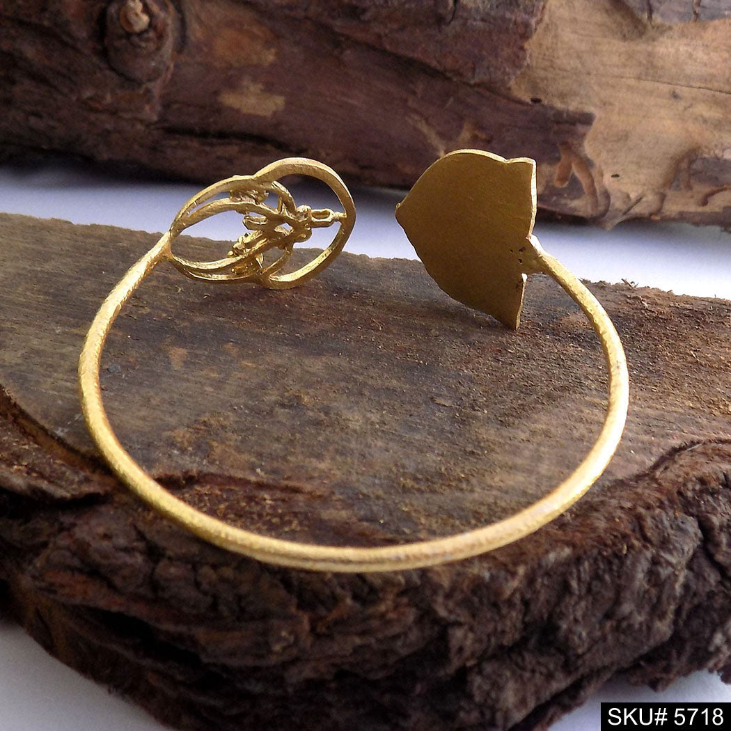 Gold Plated Statement Designer  Cuff SKU5716