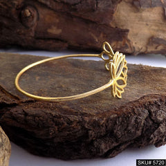 Gold Plated Statement And Flower Unique Designer Cuff SKU5720