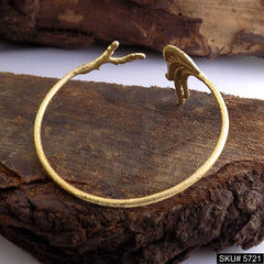 Gold Plated Leaves Unique Designer Cuff SKU5721