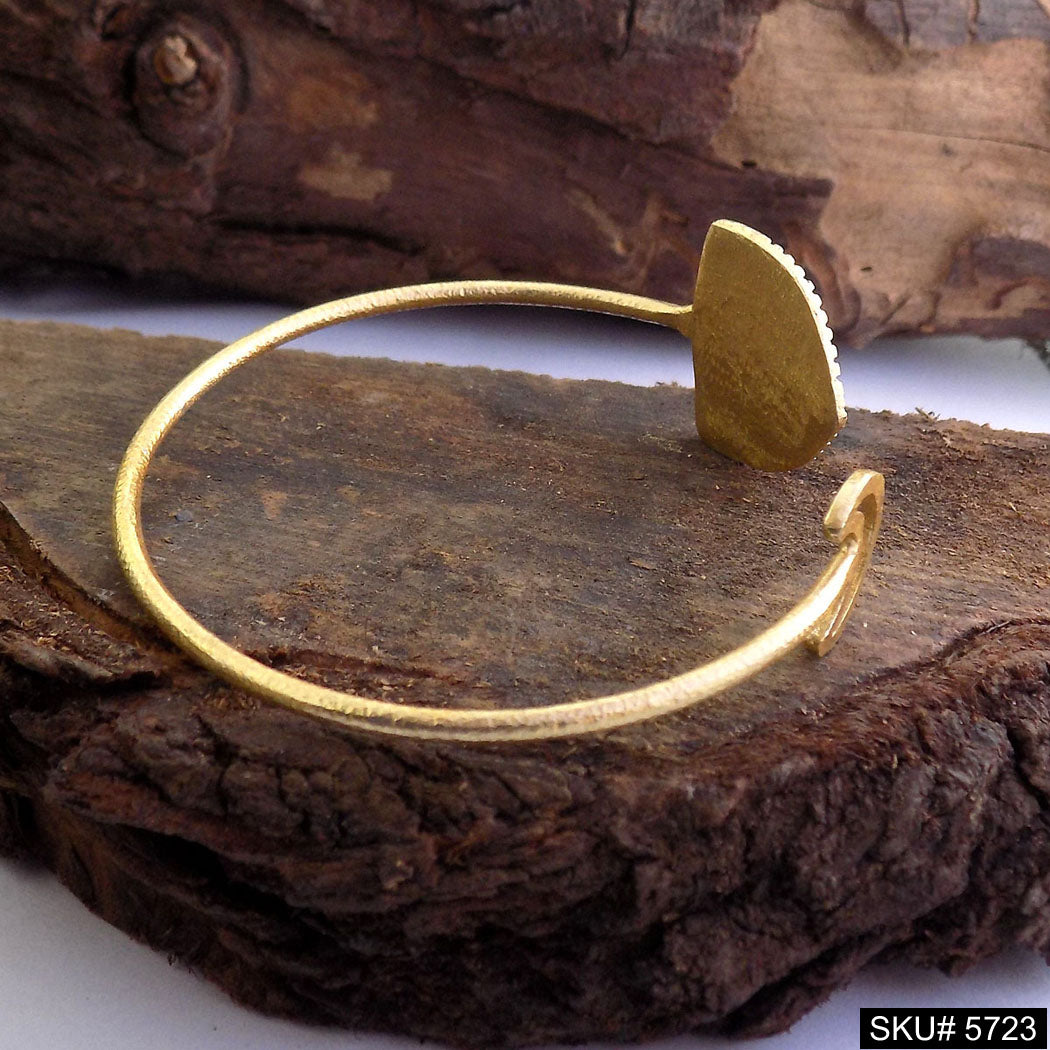 Gold Plated Statement Unique Designer Cuff SKU5723