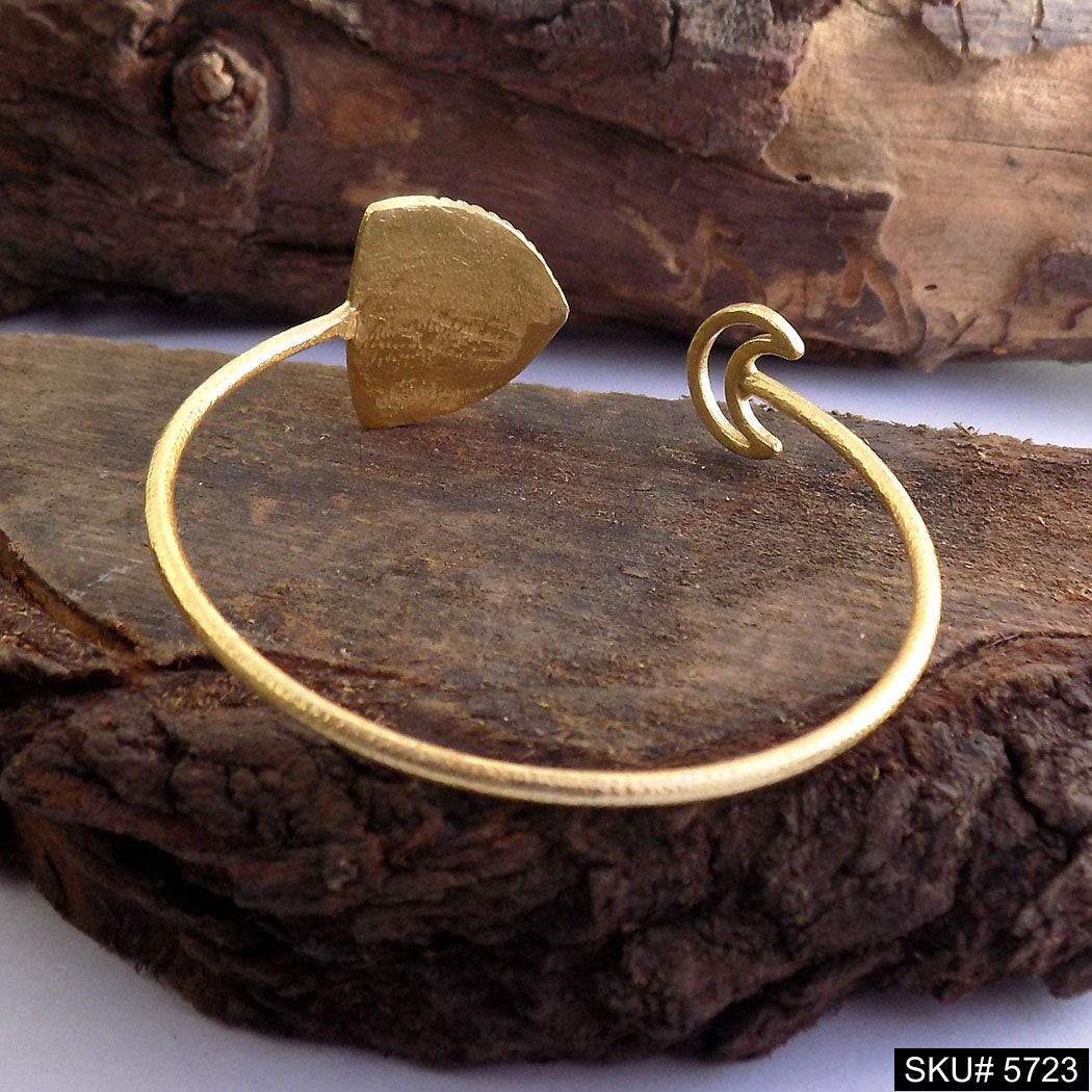Gold Plated Statement Unique Designer Cuff SKU5723