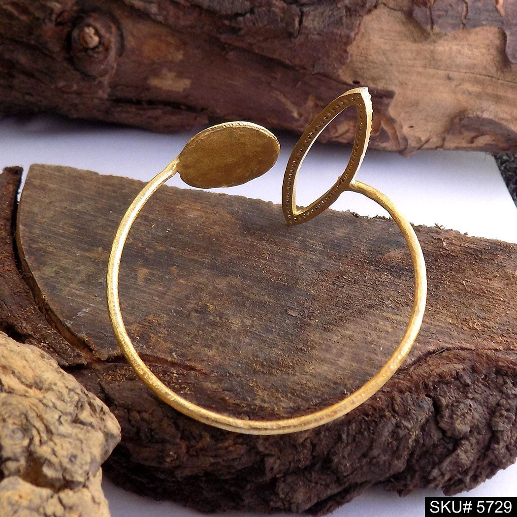 Gold Plated Unique Statement Designer  Cuff SKU5729