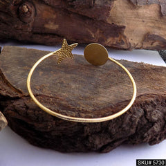 Gold Plated Unique Star Statement Designer  Cuff SKU5730