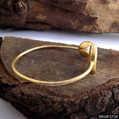 Gold Plated Unique Pearl and shell Statement Designer  Cuff SKU5734
