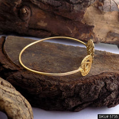 Gold Plated Unique Statement Designer  Cuff SKU5735