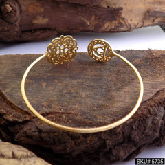 Gold Plated Unique Statement Designer  Cuff SKU5735