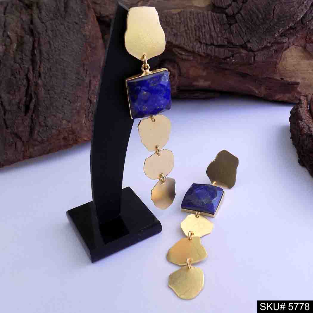 Gold plated Handmade Designer Drop and Dangle Earring SKU5778