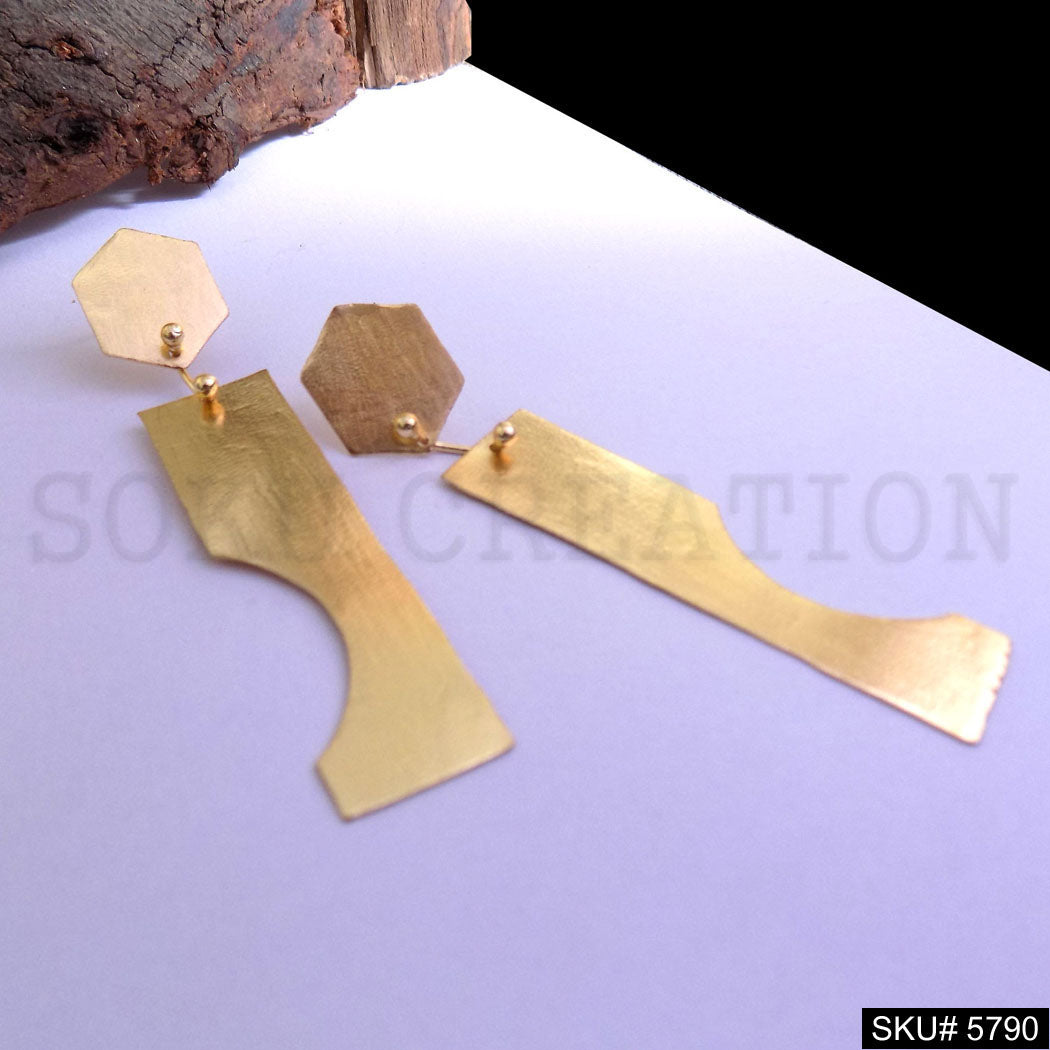 Gold plated Handmade Statement Drop and Dangle Earring SKU5790