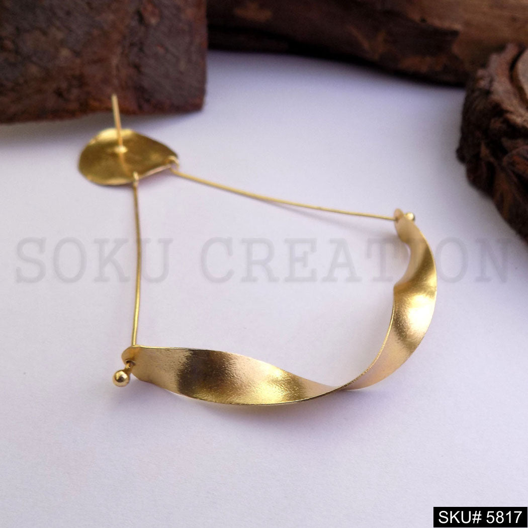 Gold plated Tangle Designer Drop and Dangle Earring SKU5817