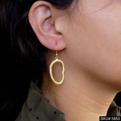 Gold plated Handmade Designer Ear Wire Earring SKU5853