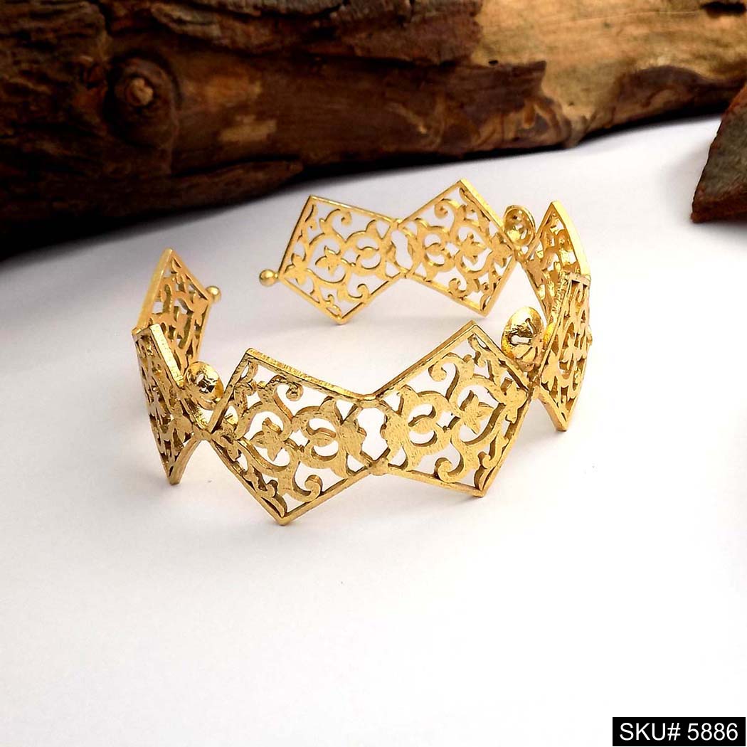 Gold Plated Unique Designer Cuff SKU5886