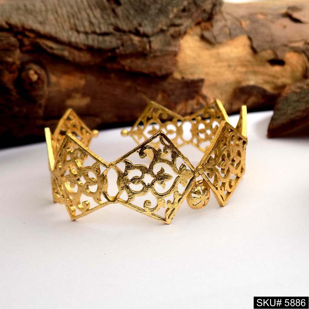 Gold Plated Unique Designer Cuff SKU5886