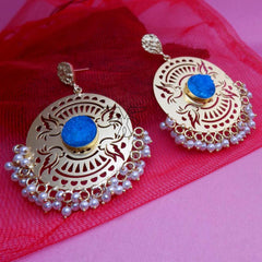 Gold plated Designer Drop and Dangle Earring SKU5899