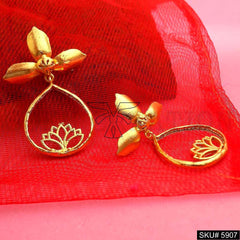 Gold plated Designer Handmade Drop and Dangle Earring SKU5907