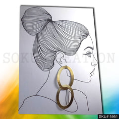 Gold plated Designer Statement Drop and Dangle Earring SKU5951
