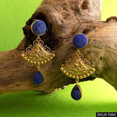 Gold plated Designer Handmade Drop and Dangle Earring SKU5984