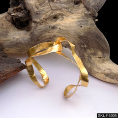 Gold Plated Unique Tangle Designer Cuff SKU6005