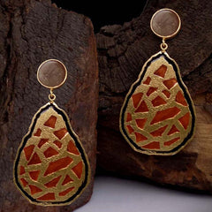 Gold plated Designer Handmade Drop and Dangle Earring SKU6037