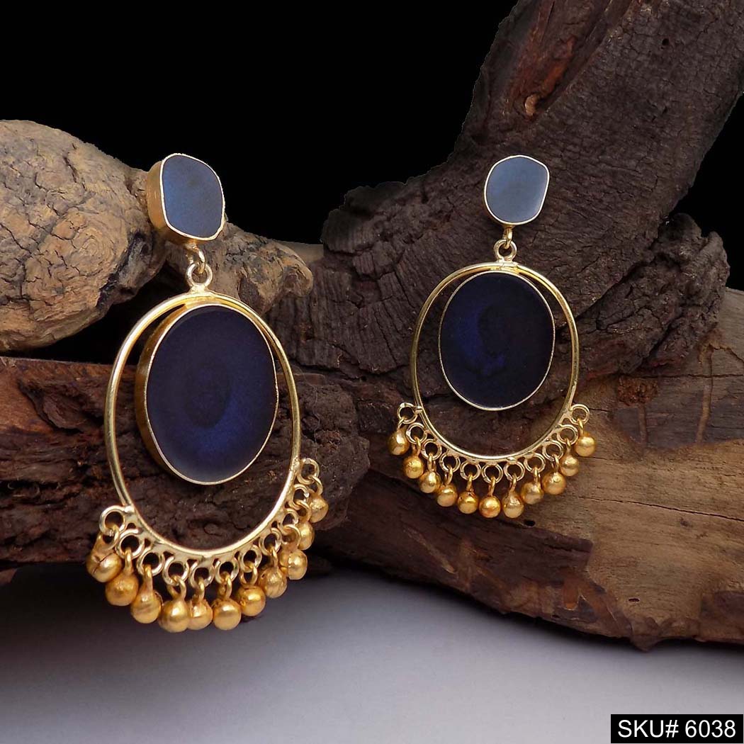 Gold plated Designer Handmade Drop and Dangle Earring SKU6038