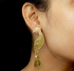 Peacock Stud Earrings
