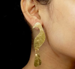 Peacock Stud Earrings