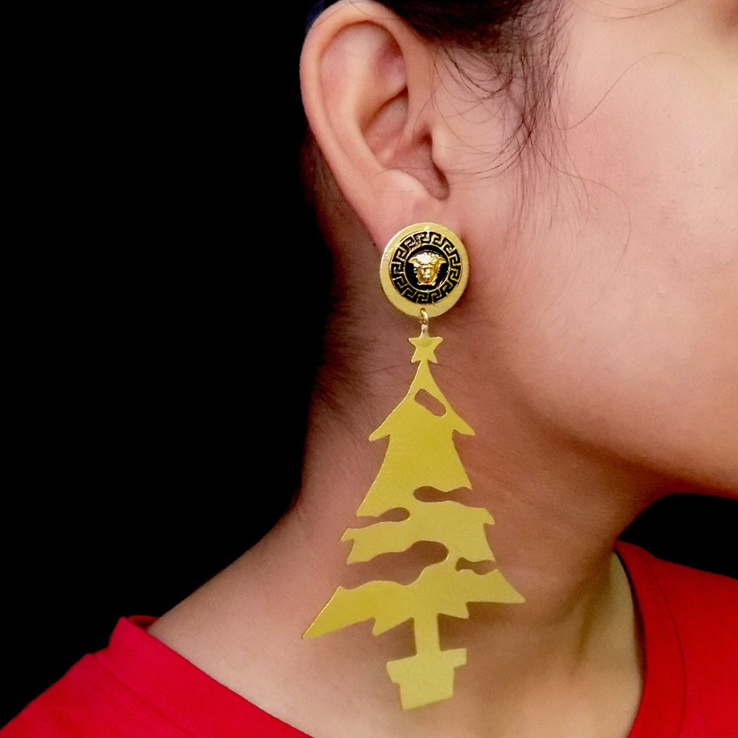 Christmas Tree Drop Earrings