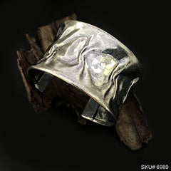 Gold Plated Hammered Simple Design of Cuff SKU6989