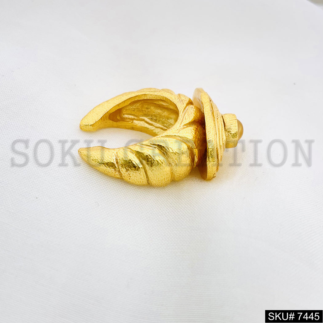Gold Plated Unique Golden Stone Style of Adjustable Handmade Ring SKU7445