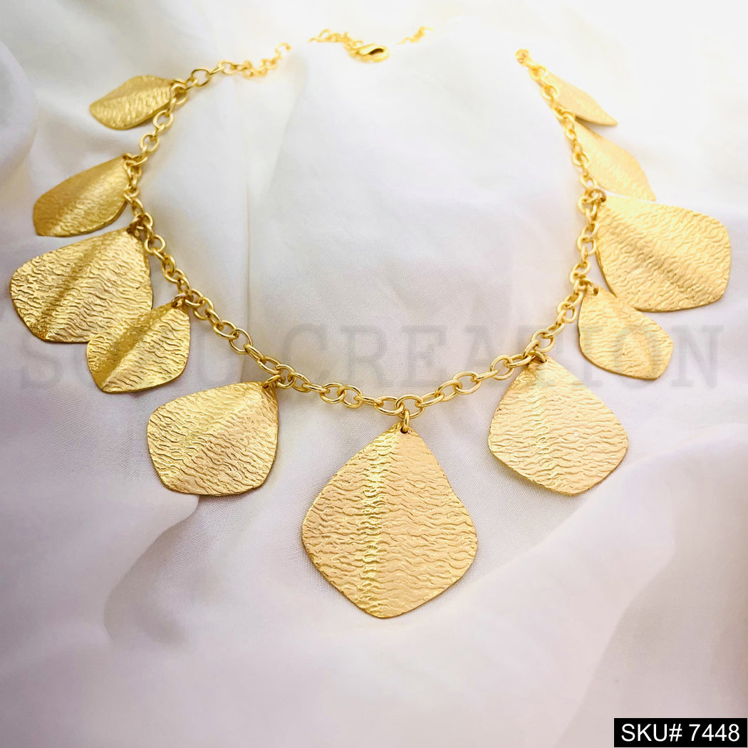 Statement Handmade Leaves  Necklace SKU7448