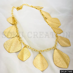 Statement Handmade Leaves  Necklace SKU7448