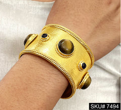 Tiger Eye Bold Hand-Crafted Cuff SKU7494