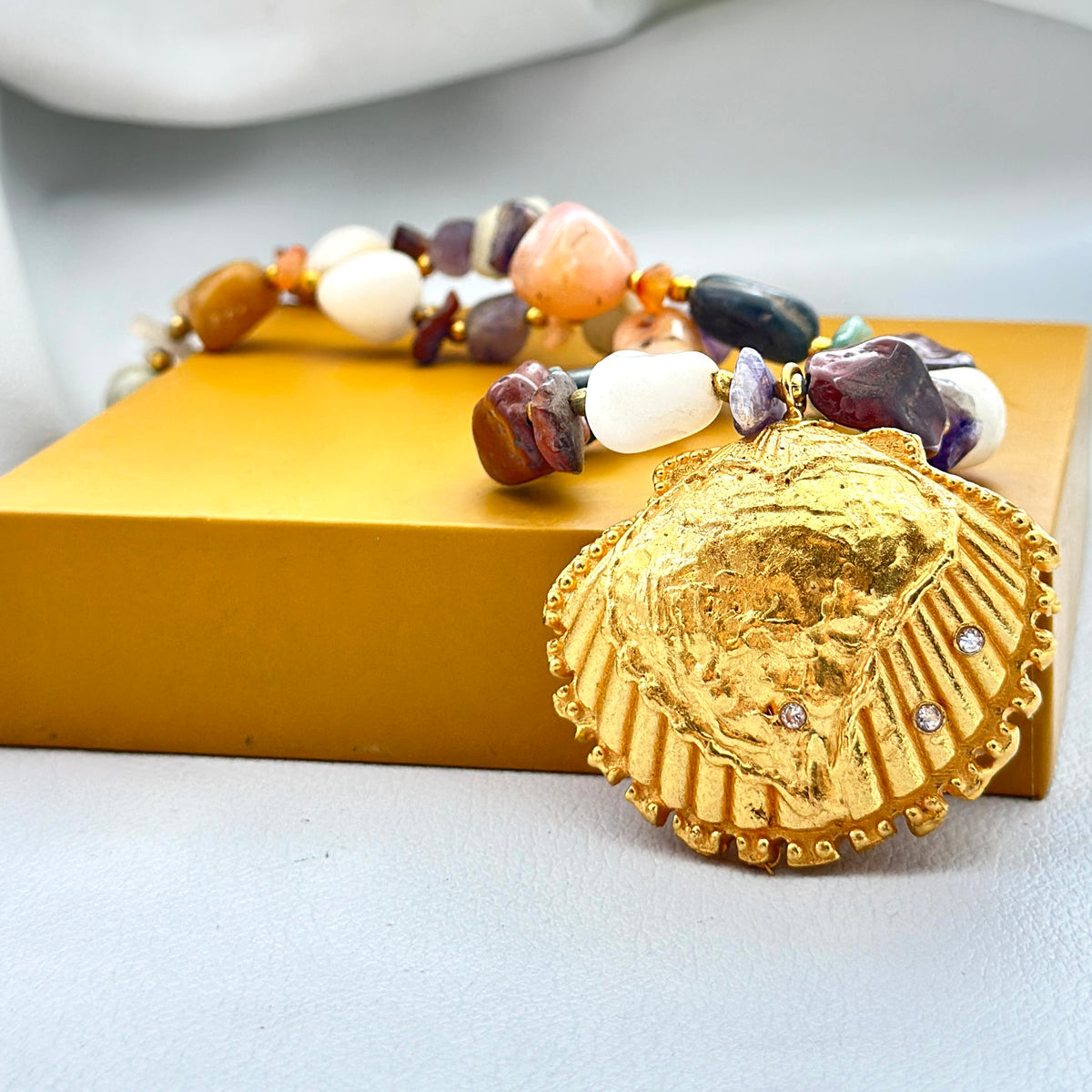 Gold Shell Pendant SOKU#7801