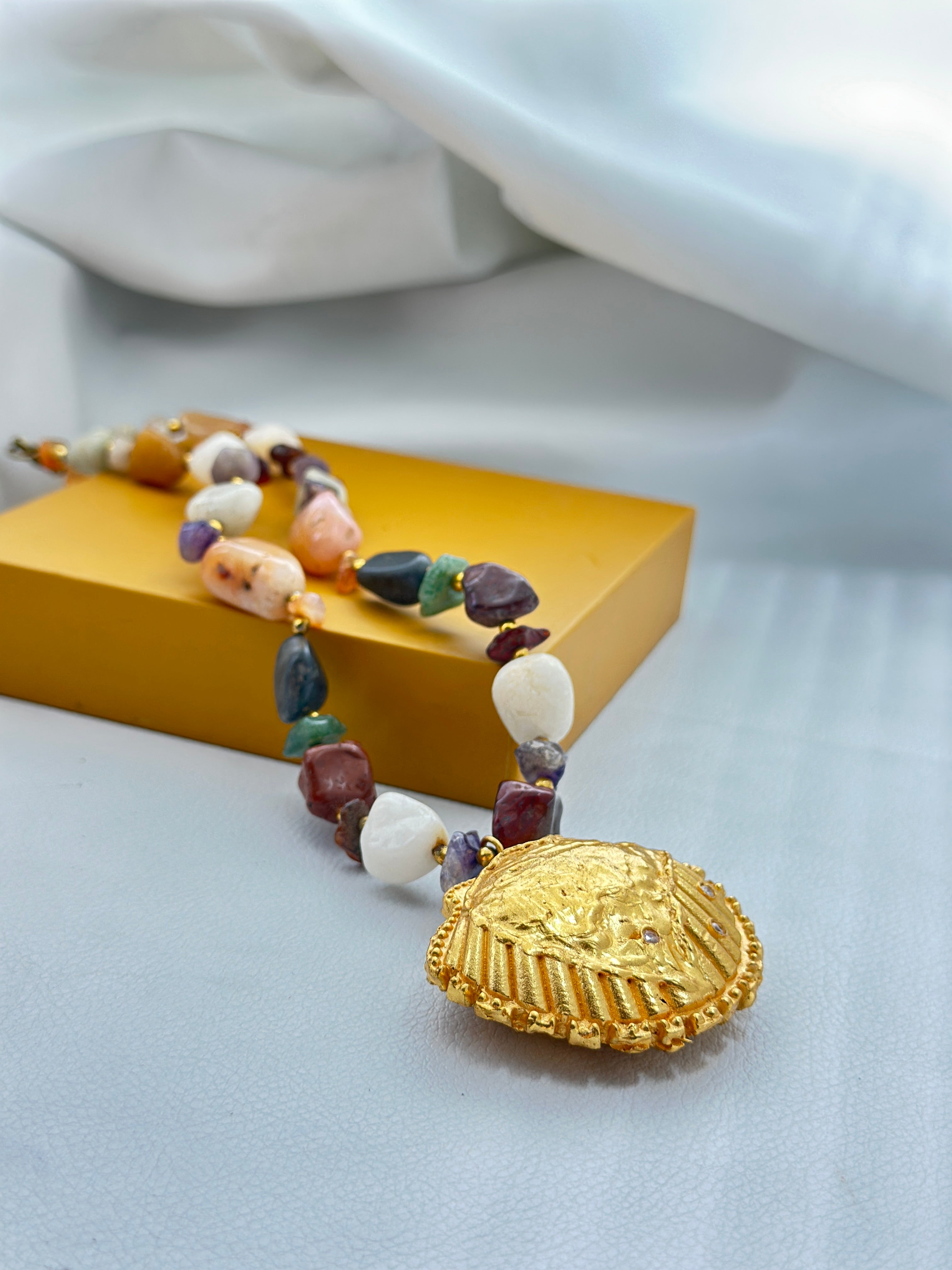 Gold Shell Pendant SOKU#7801