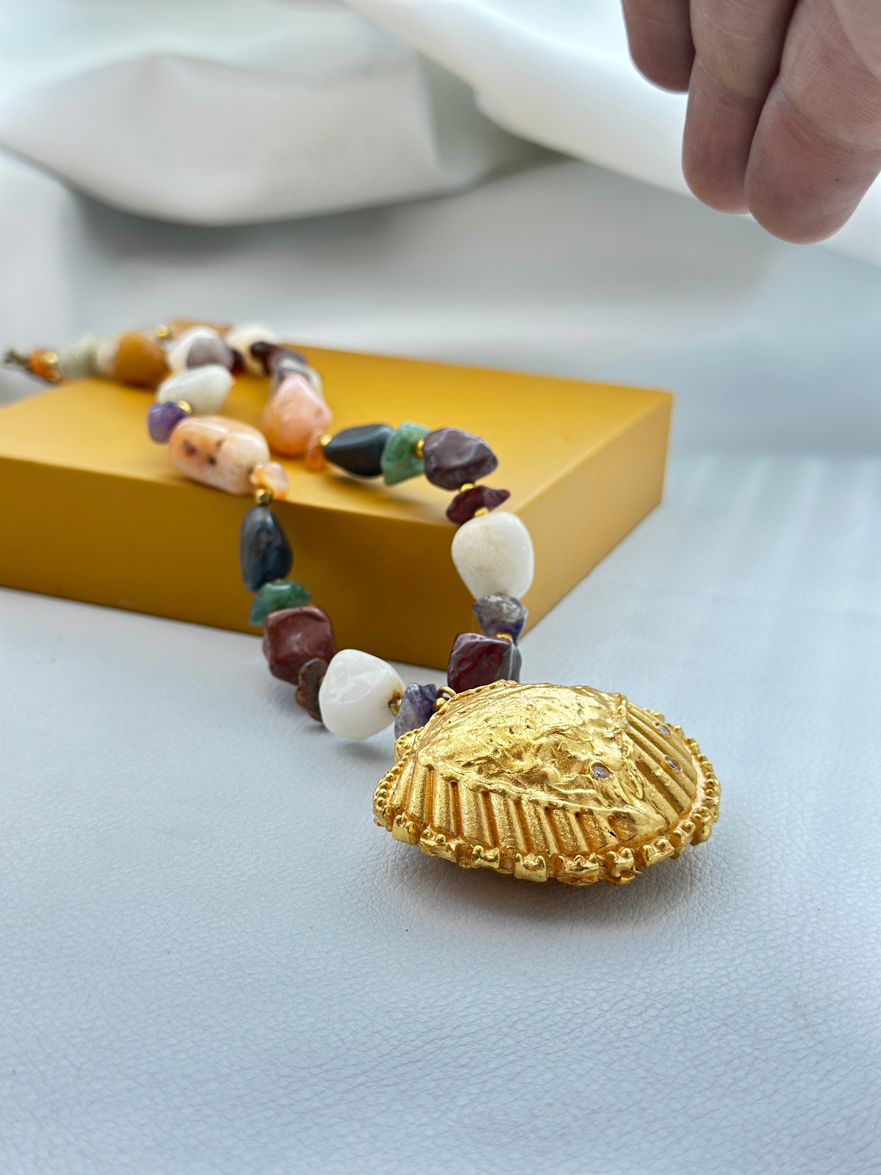 Gold Shell Pendant SOKU#7801