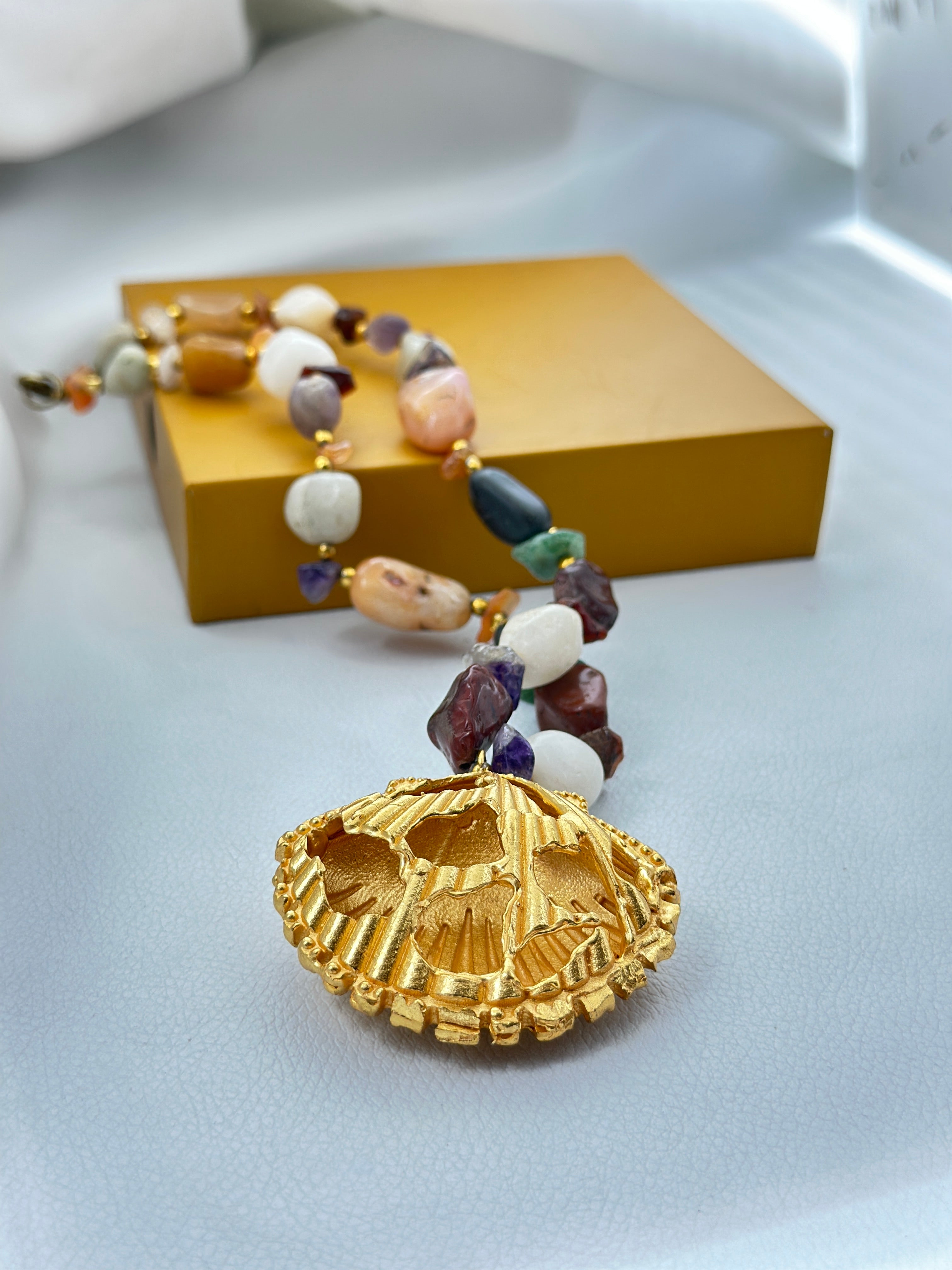 Gold Shell Pendant SOKU#7801