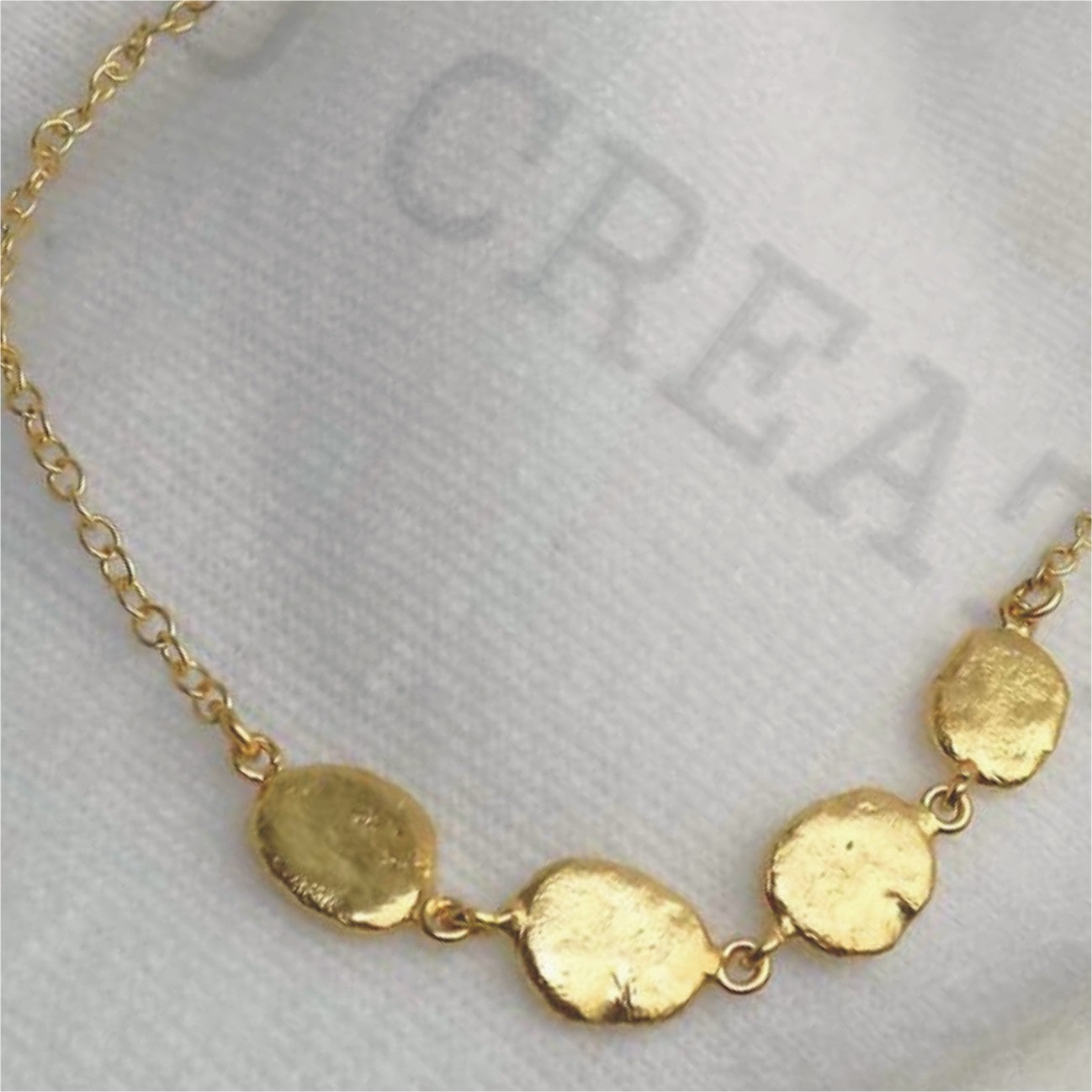 Gold Plated Chain Necklace with Abstract Small  Light Wight Necklace SKU6438