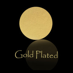 Gold plated Flower on Circle Big Hoops Unique Handmade Design of Stud Earring SKU6640