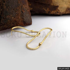 Gold plated Modern Statement Big Stud Earrings SKU6400