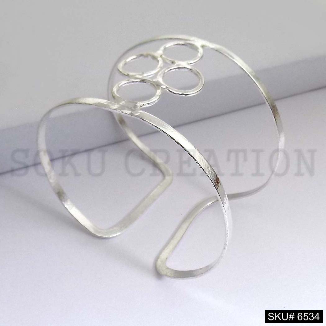 Silver & Metal Plated Statement Delicate Design of Unique Cuff SKU6534