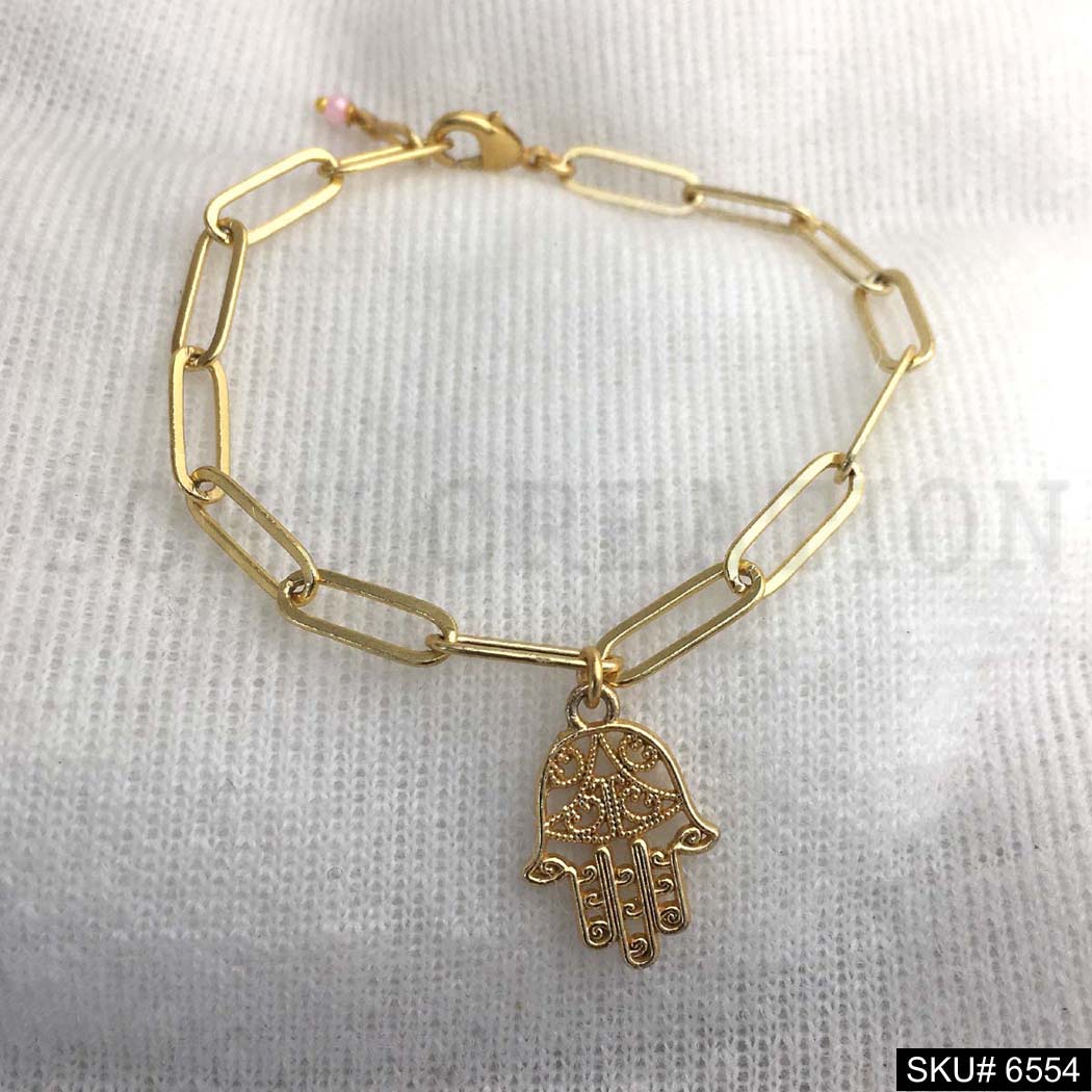 Gold plated protecting Charm Bracelet  SKU6554