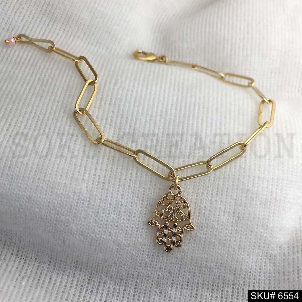 Gold plated protecting Charm Bracelet  SKU6554