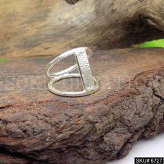 Gold Plated Unique Statement Plain Designer Handmade Ring SKU6727