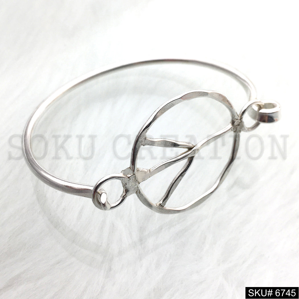 Gold Plated Statement Designer Unique Open and Lock Bangle SKU6745